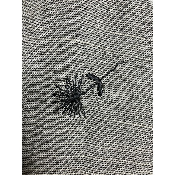 Coldwater Creek Gray Black Embroidered Floral Women's Size 6 Sleeveless Dress - Picture 4 of 8